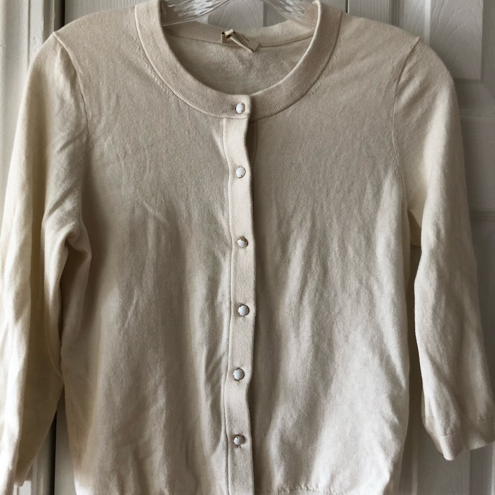 kate spade sofia cardigan white cream